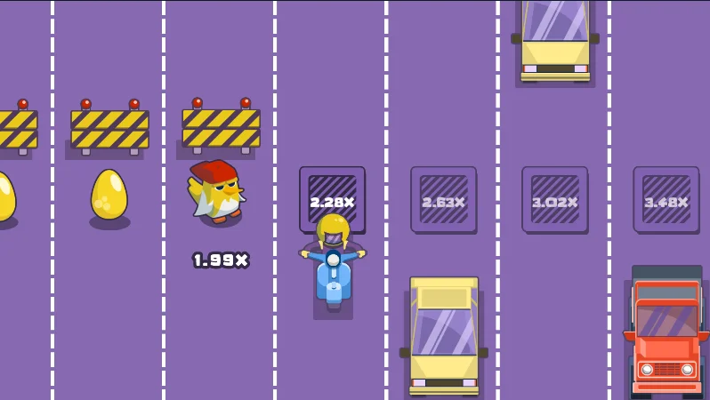 Spiel Chicken Cross